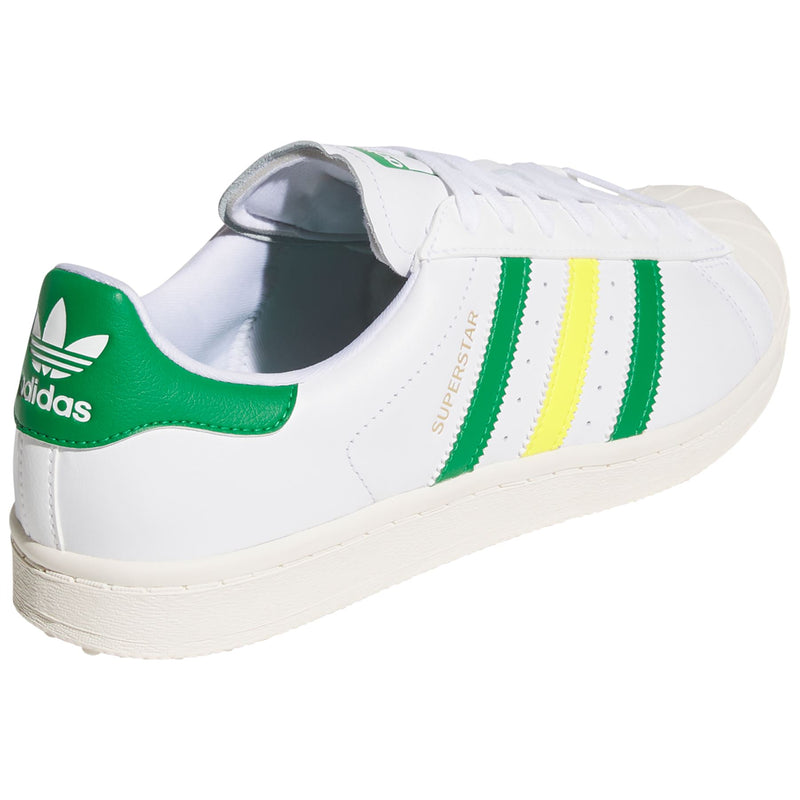 Superstar Spikeless Golf Shoes White/Green/Yellow