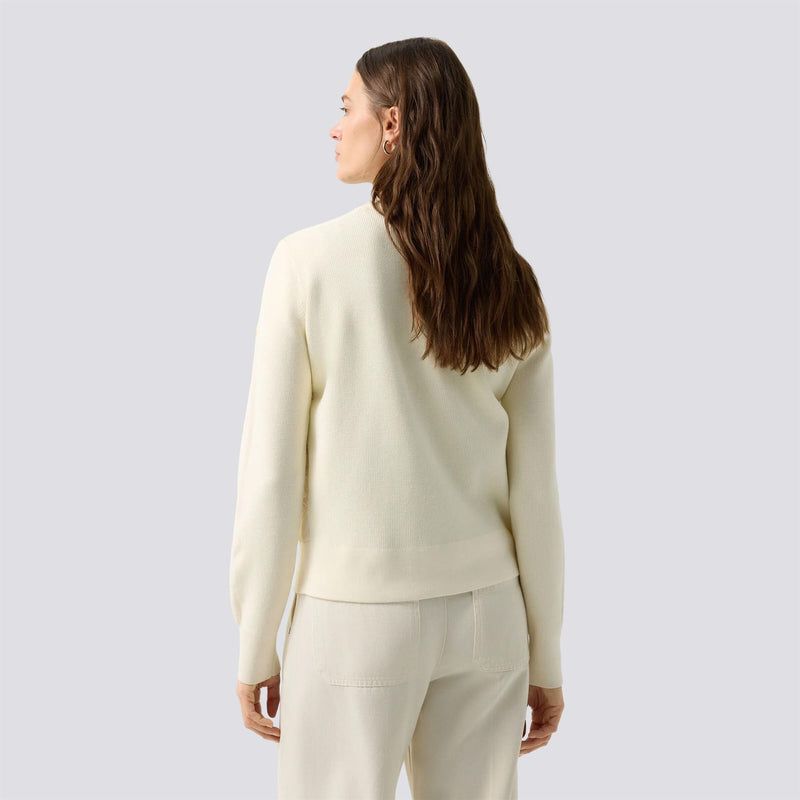 Womens Zilly Hybrid Knit Jacket Eggshell