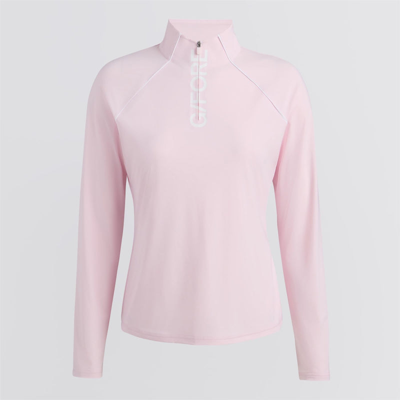 Womens Silky Tech Nylon Raglan Pullover Blush