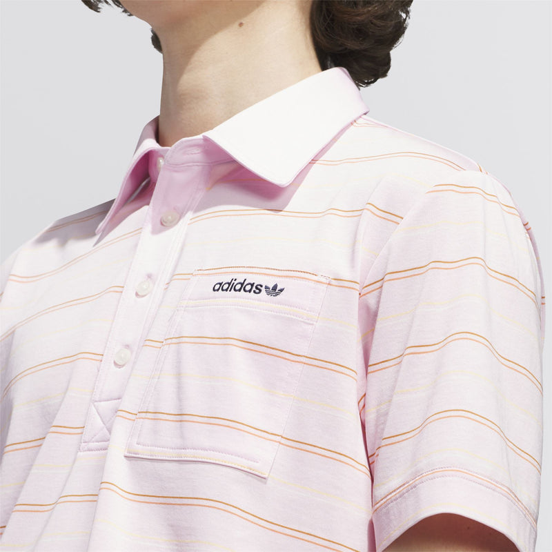 Originals Archive Stripe Polo Clear Pink
