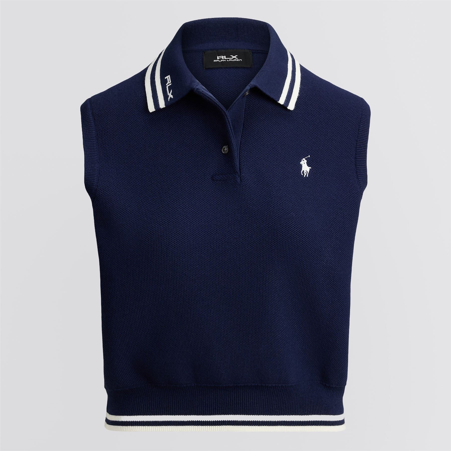 Ralph Lauren RLX Women's Cotton Blend SL Navy/White Splash