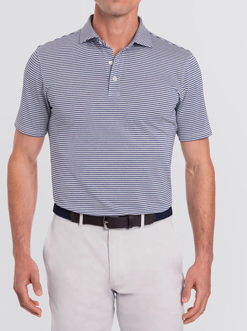 The Maxwell Polo Heathered Andover/White