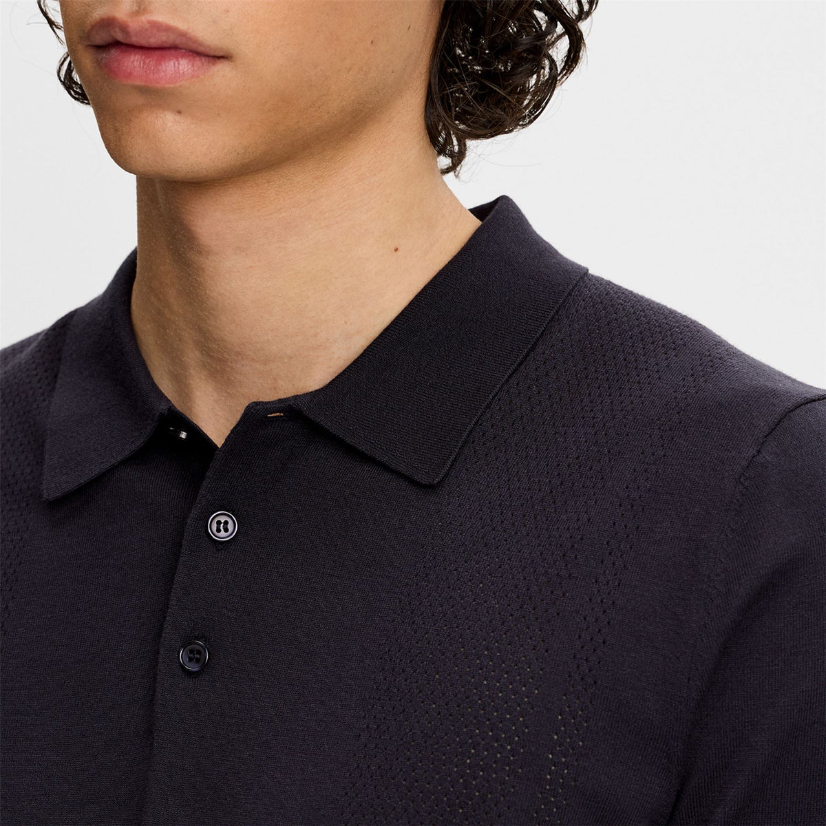 Reymond Seasonal Knit Polo JL Navy