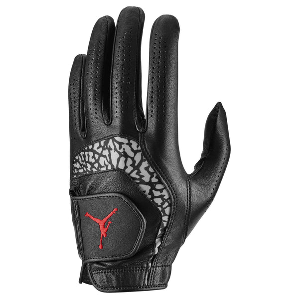 Nike Jordan Tour Golf Glove Left Black/Medium Grey/Black/Fire Red