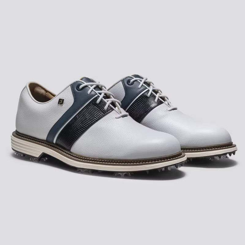 Premiere Series Packard Cleated Laced Golf Shoes White/Navy