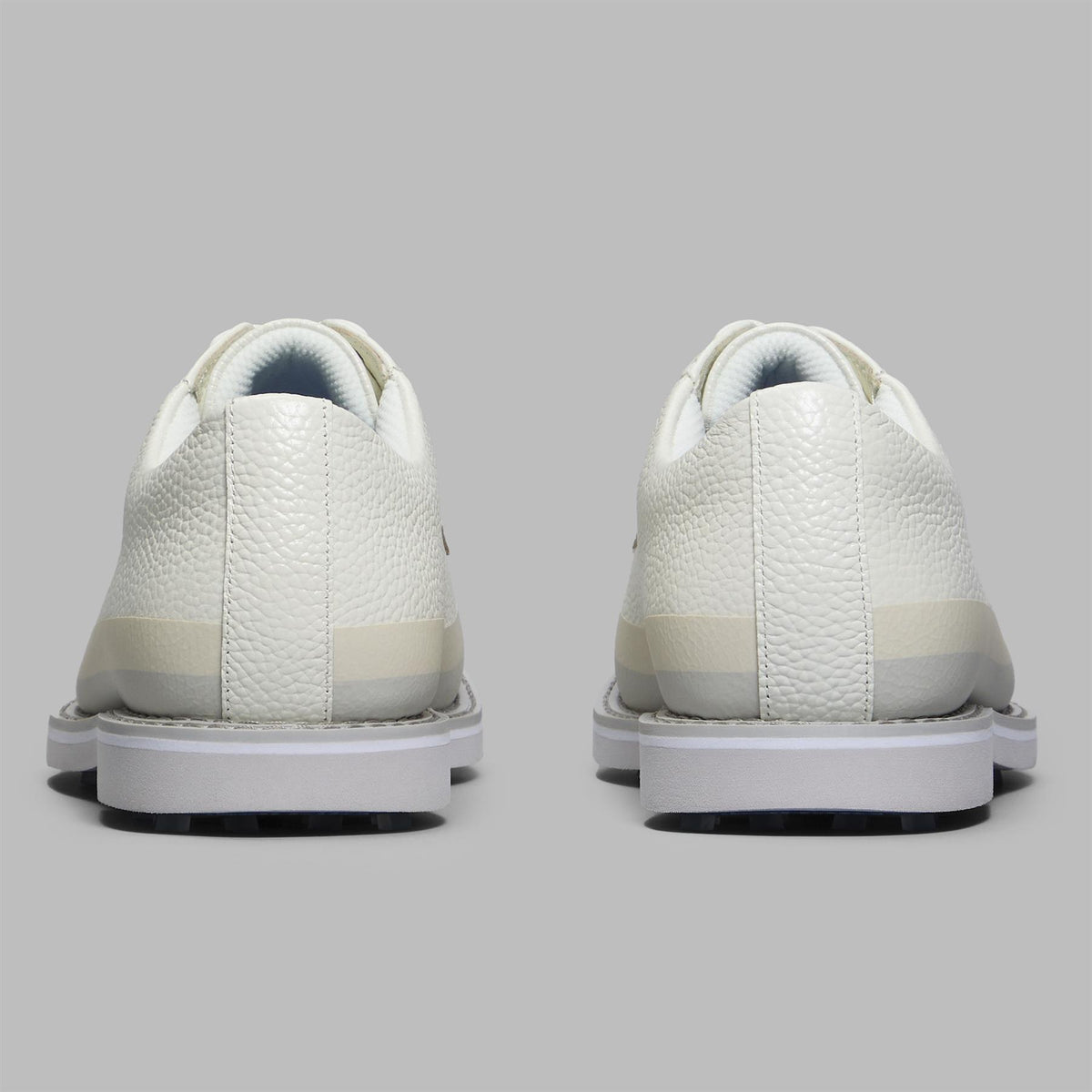 GALLIVANTER Tuxedo Stripe Leather Golf Shoes Snow/Nimbus