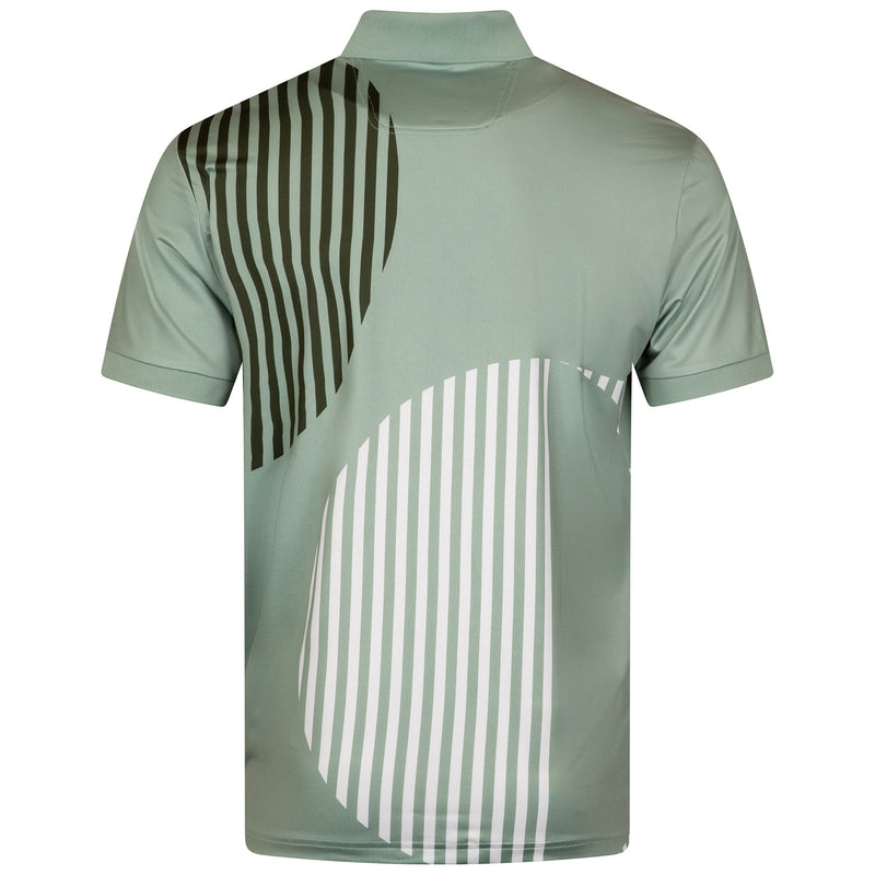 Paddy Striped Cotton 1 Polo Open Green