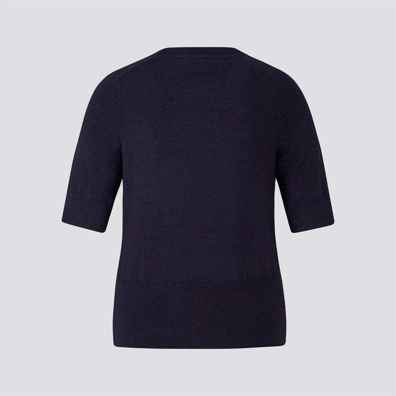 Womens Izzy Short Sleeve Sweater Navy