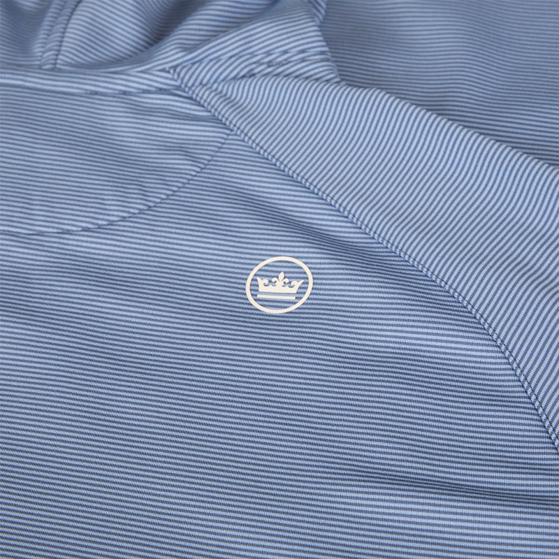 Pine Sugar Stripe Performance hoodie Windsor Blue