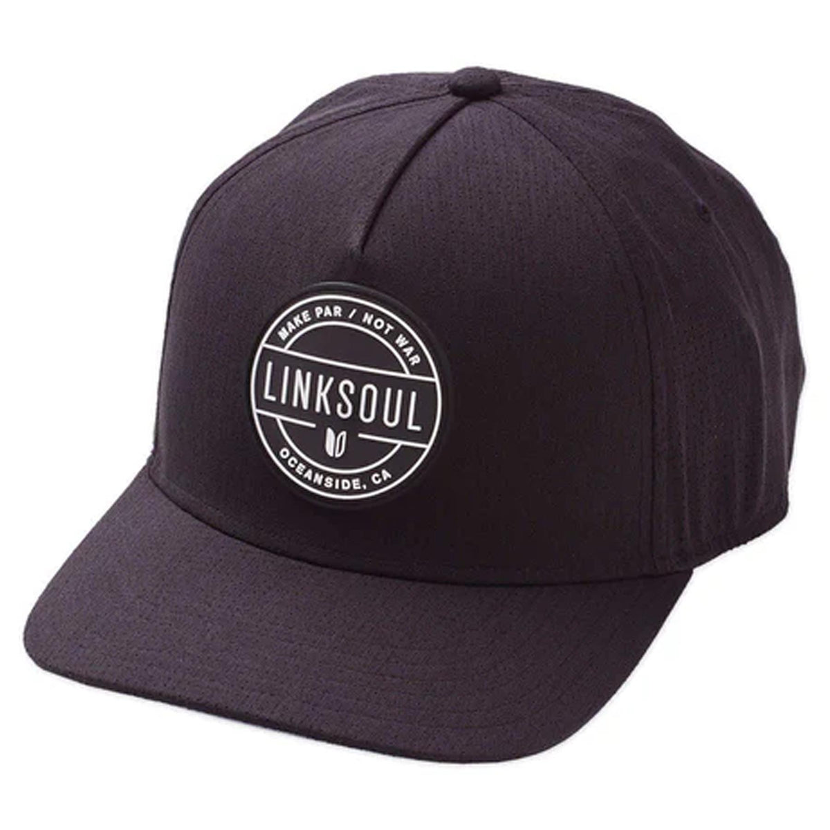 Industrial Patch Boardwalker AC Snapback Hat Black/Black/White