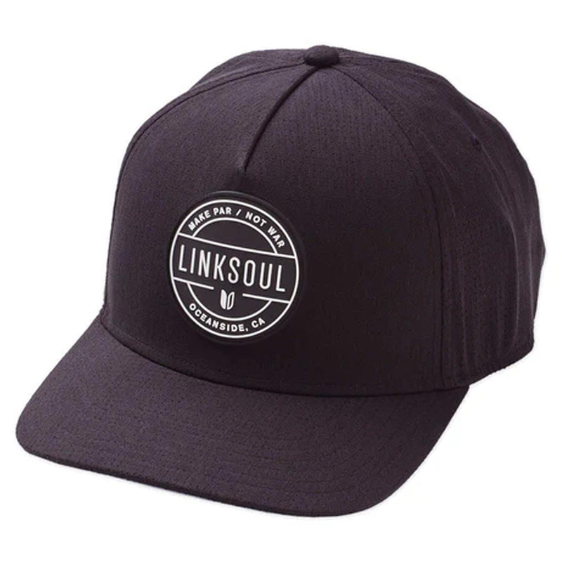 Industrial Patch Boardwalker AC Snapback Hat Black/Black/White