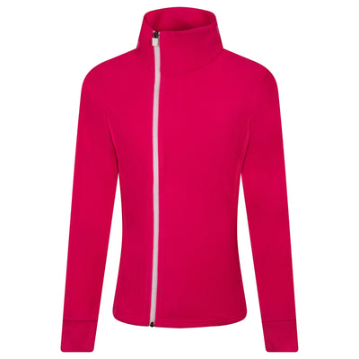 Womens Asymmetric Full Zip Fleece Pink - AW23