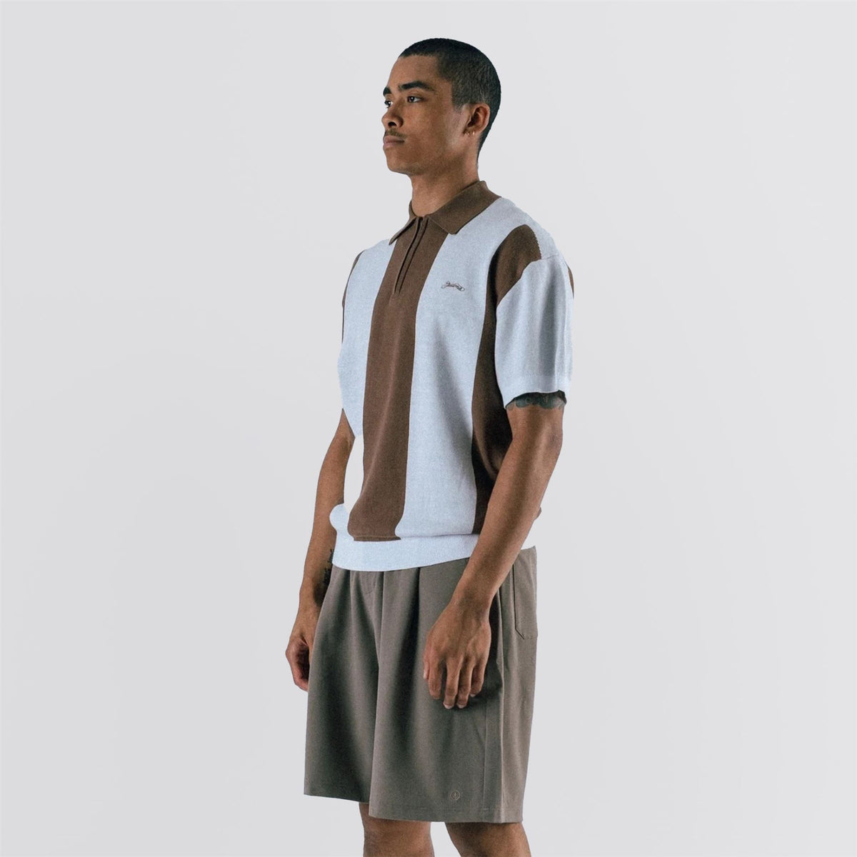 Umpire Sweater Polo Brown