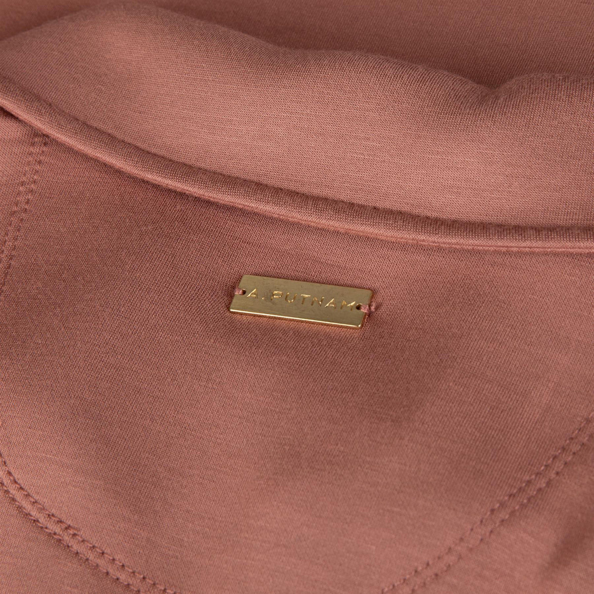 Womens Polo V-Neck Top Mauve