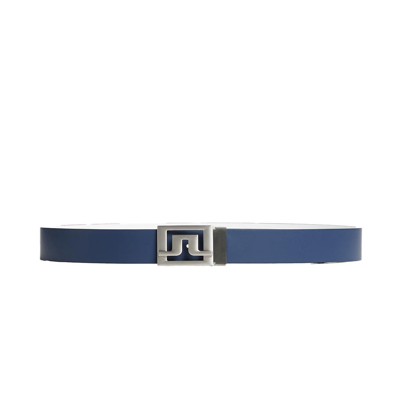 Slater Matte Leather Detachable Belt JL Navy
