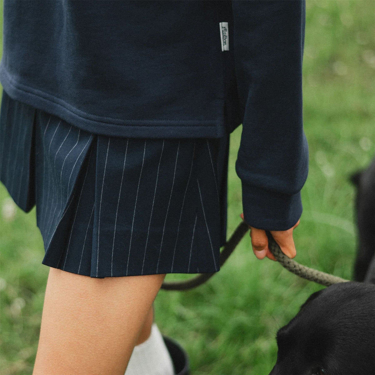 Womens Kiera Skirt Navy Stripe