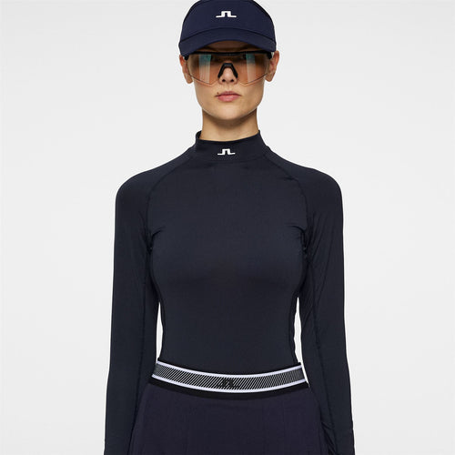 Womens Ella Flex Compression Top JL Navy