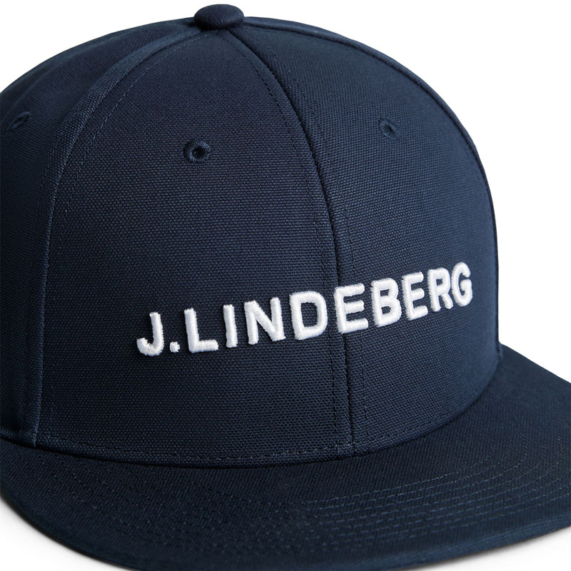 Flat Peak Cotton Twill Cap JL Navy