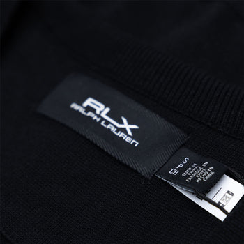 Performance Cotton-Blend Sweater Vest Polo Black