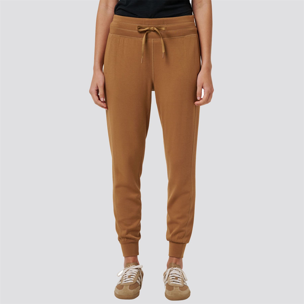 Womens Skyloft Soft Tie Jogger Chestnut