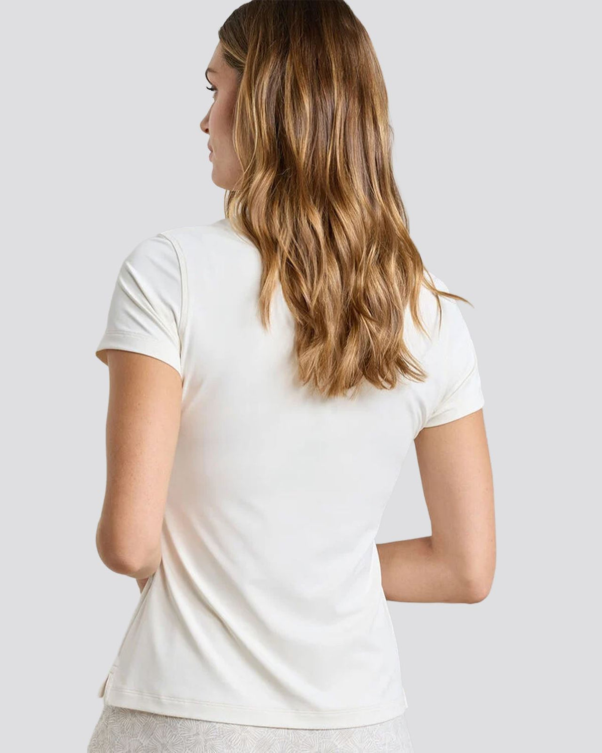 Womens Keswick Zip Neck Polo Ivory