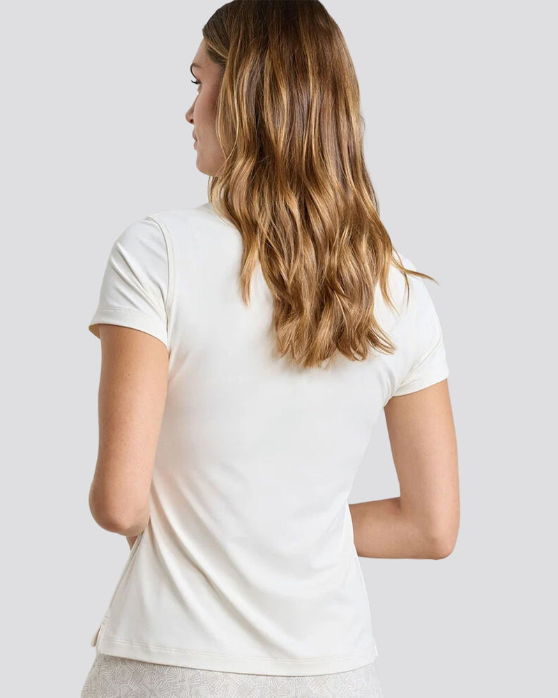 Womens Keswick Zip Neck Polo