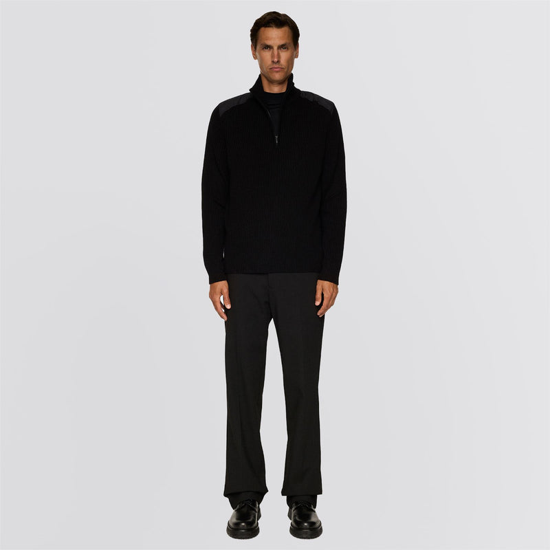 Martin Knitted Hybrid Jacket Black