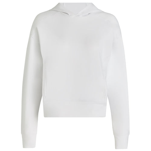 Womens Brushed Back Tech Terry Hoodie Snow - SS25