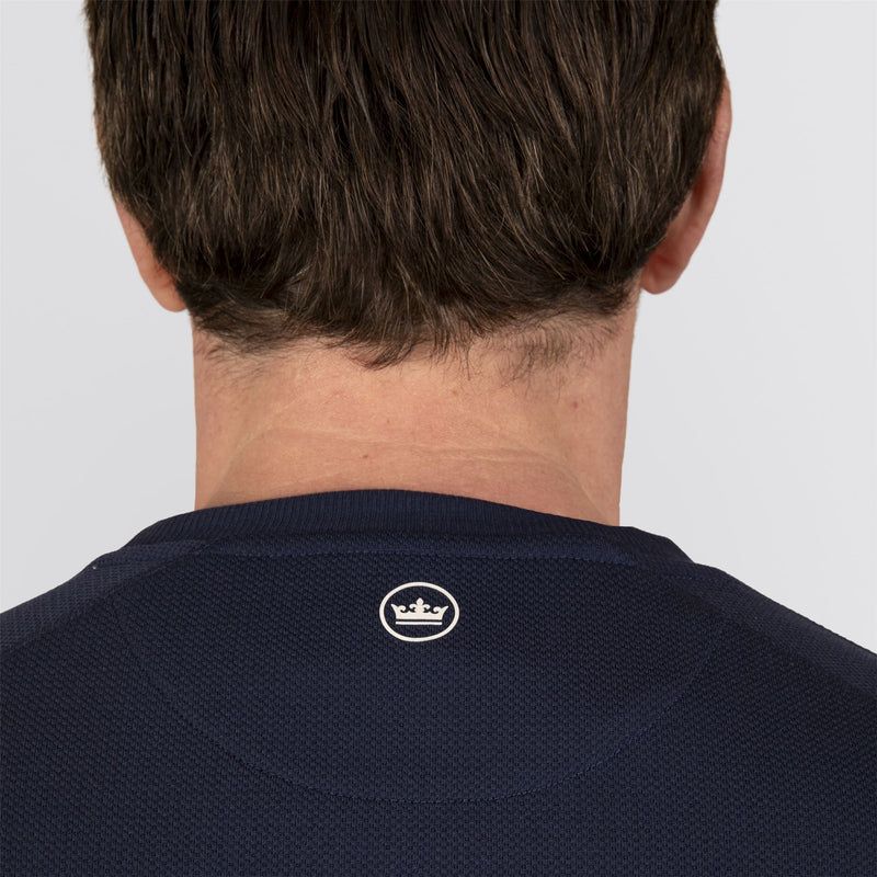 Cradle Pique Performance Crewneck Navy