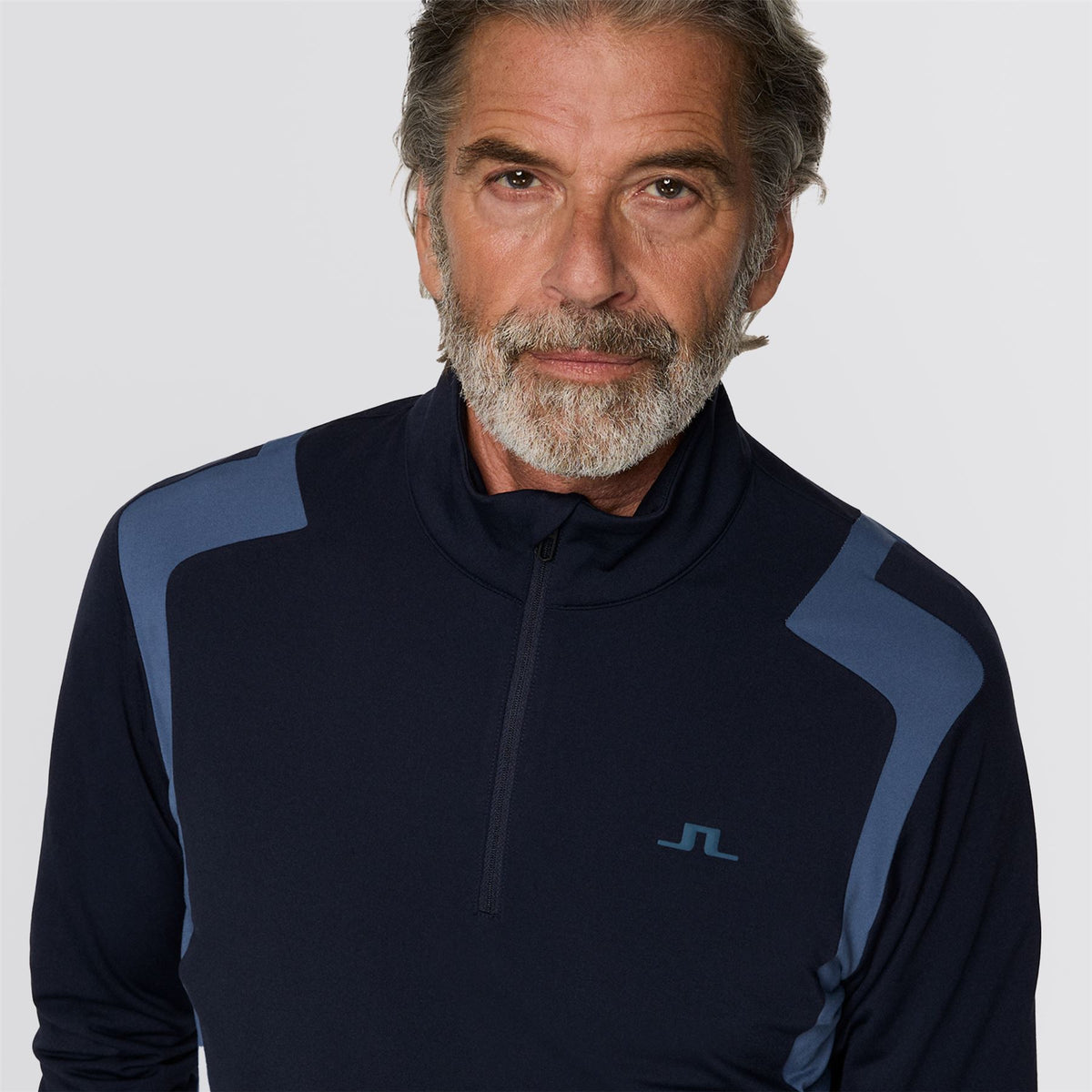 Lukas Quarter Zip Mid Layer Vintage Indigo
