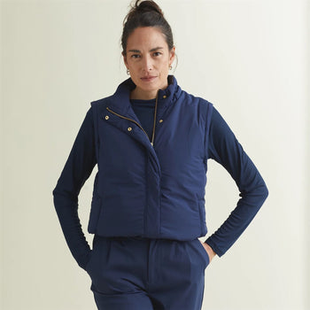 A. Putnam Fait Tout Hooded Jacket Vest Dress Blues | TRENDYGOLF USA