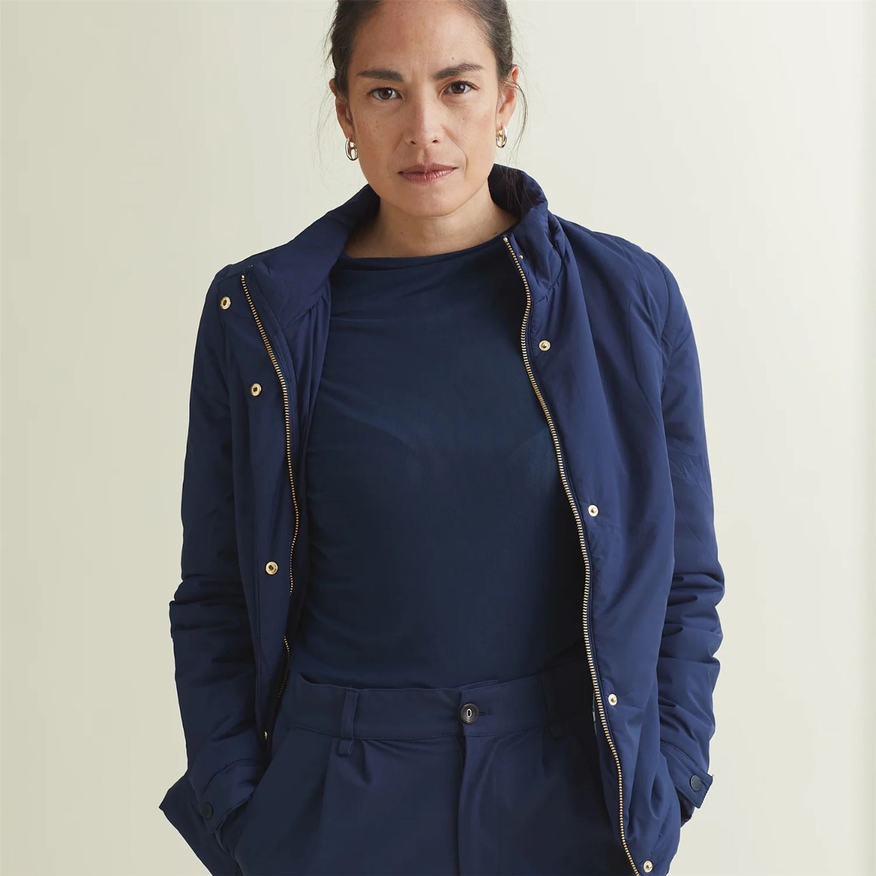 Womens Sentry UPF SS Top Dress Blues