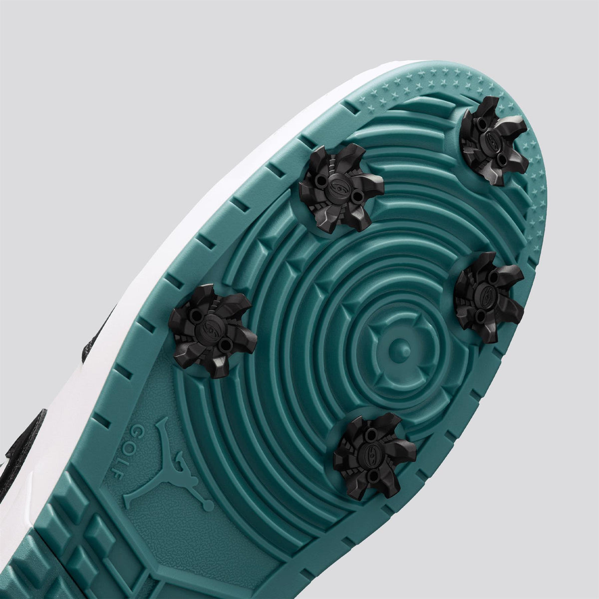 Air Jordan 1 Low G Spikes Golf Shoes Mineral Teal/Black/White