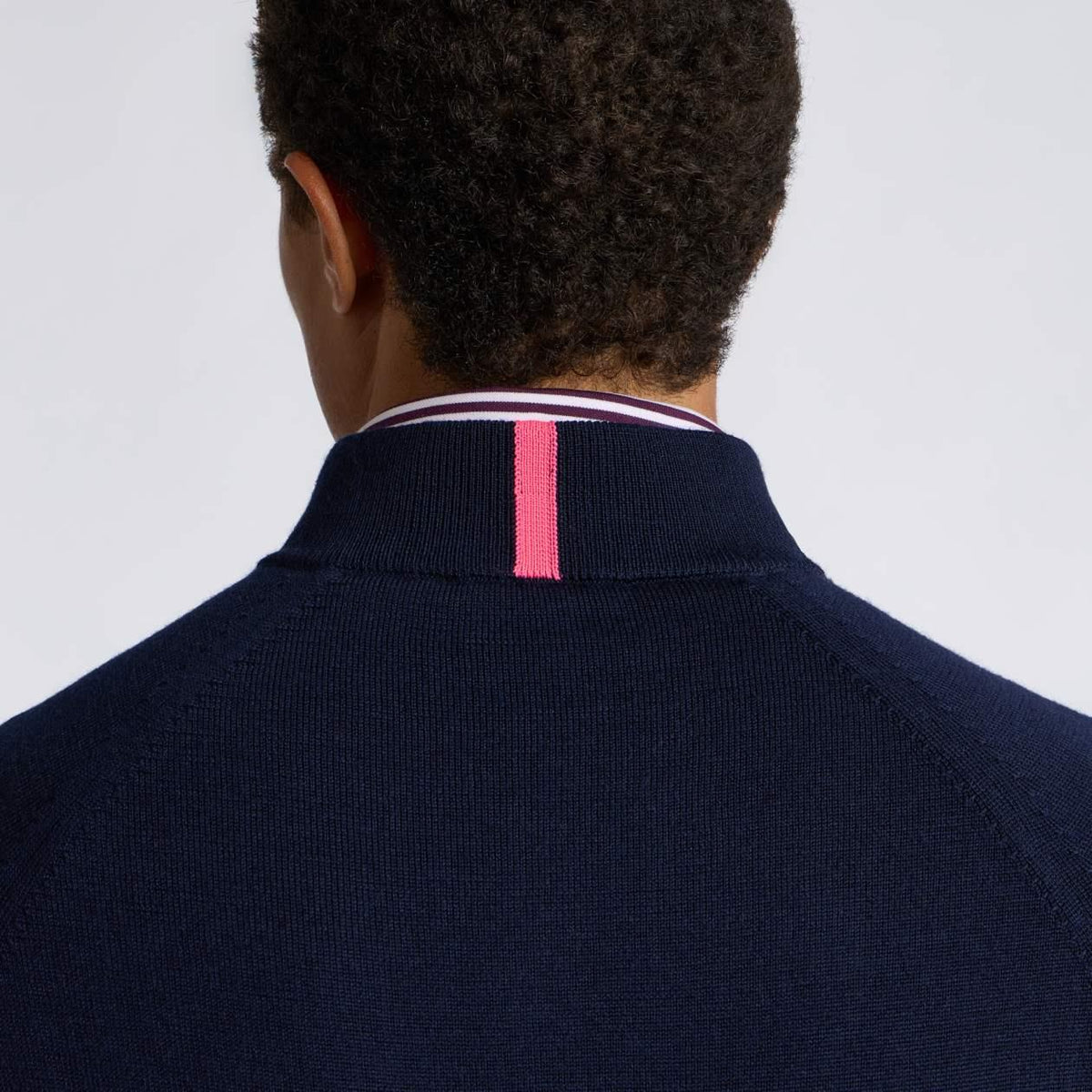 Circle G Merino Wool Quarter Zip Twilight/Charcoal Melange