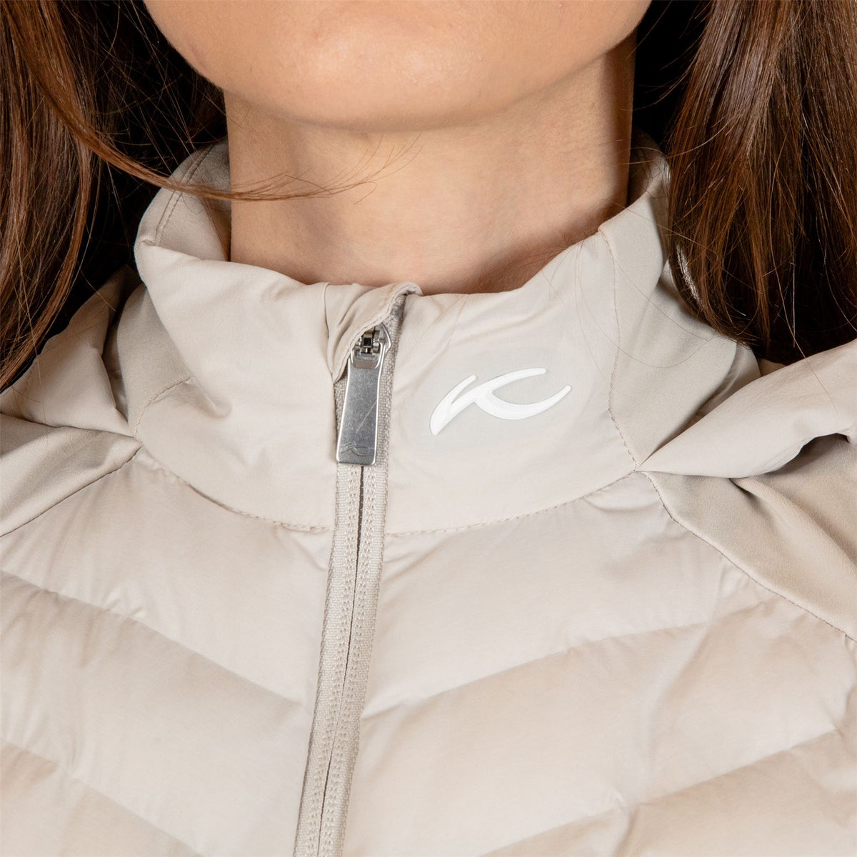 Womens Sundance Hooded Vest Oyster