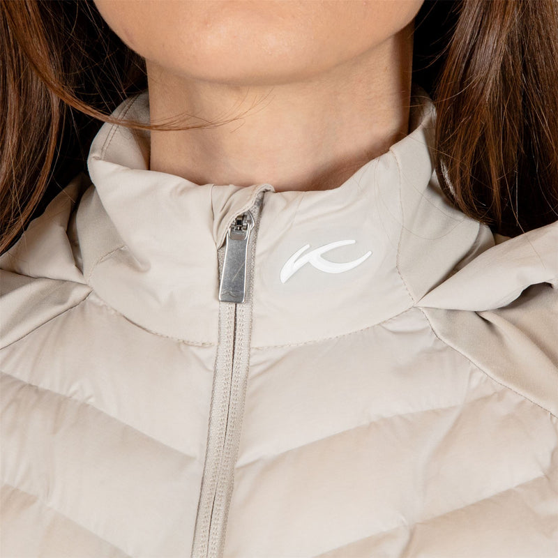 Womens Sundance Hooded Vest Oyster