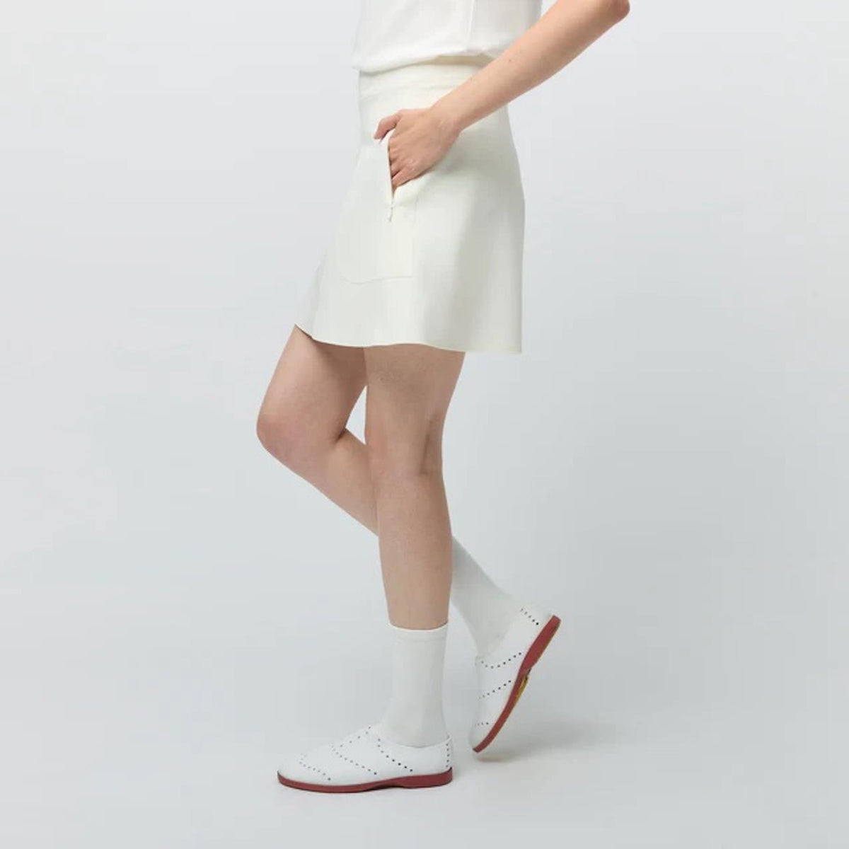 Womens Welding Skirt White
