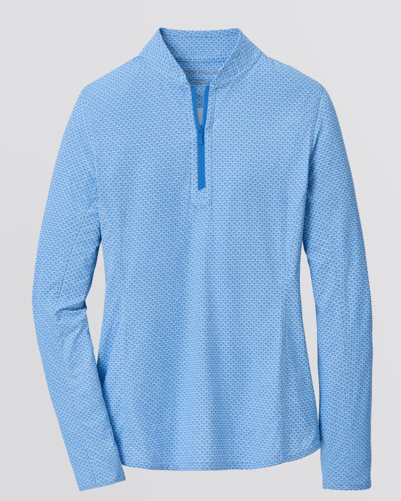 Womens Shadebreak Maritime Valley Lightweight Sunshirt Blue Starling