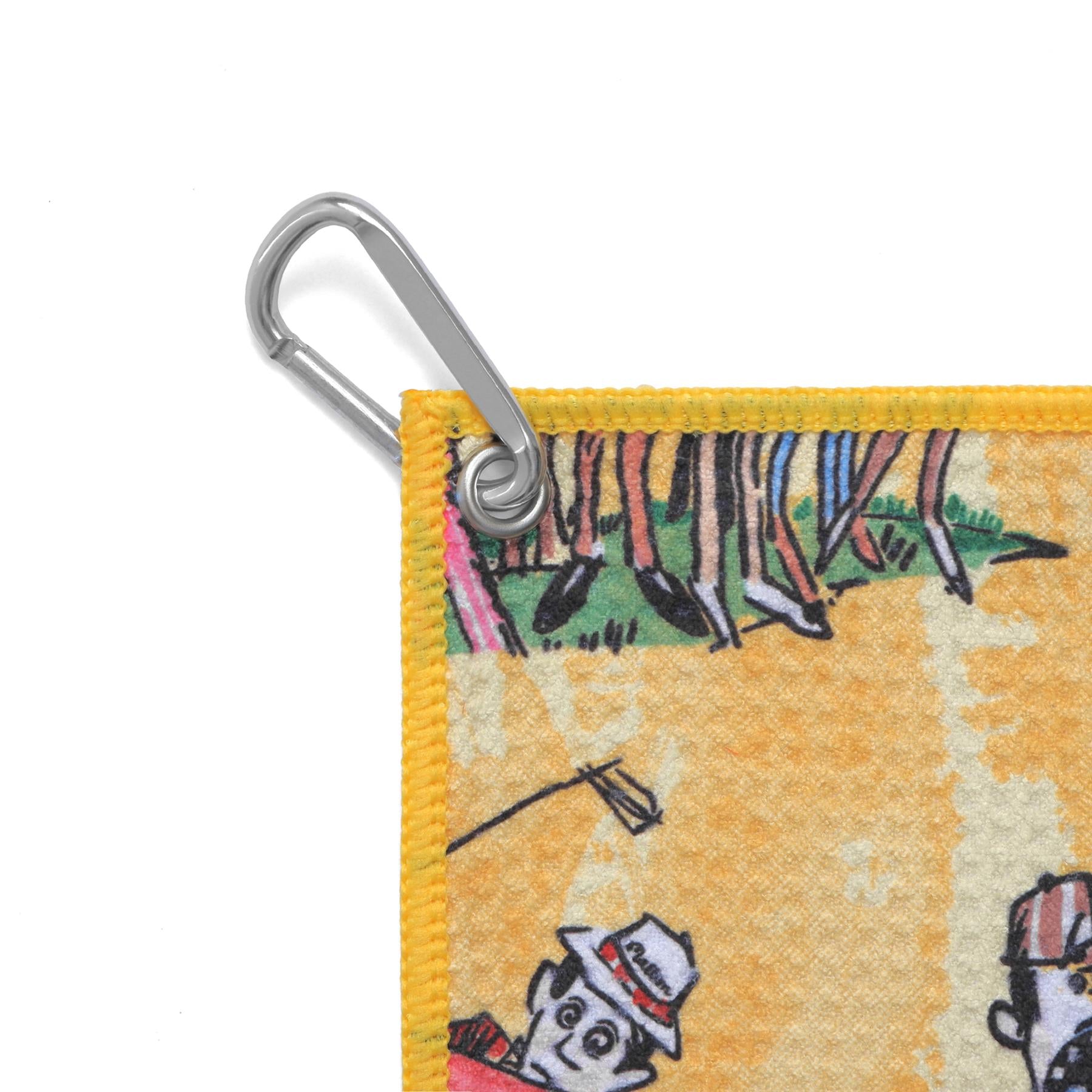 Malbon Golf Patrons Golf Towel Pale Yellow | TRENDYGOLFUSA.COM