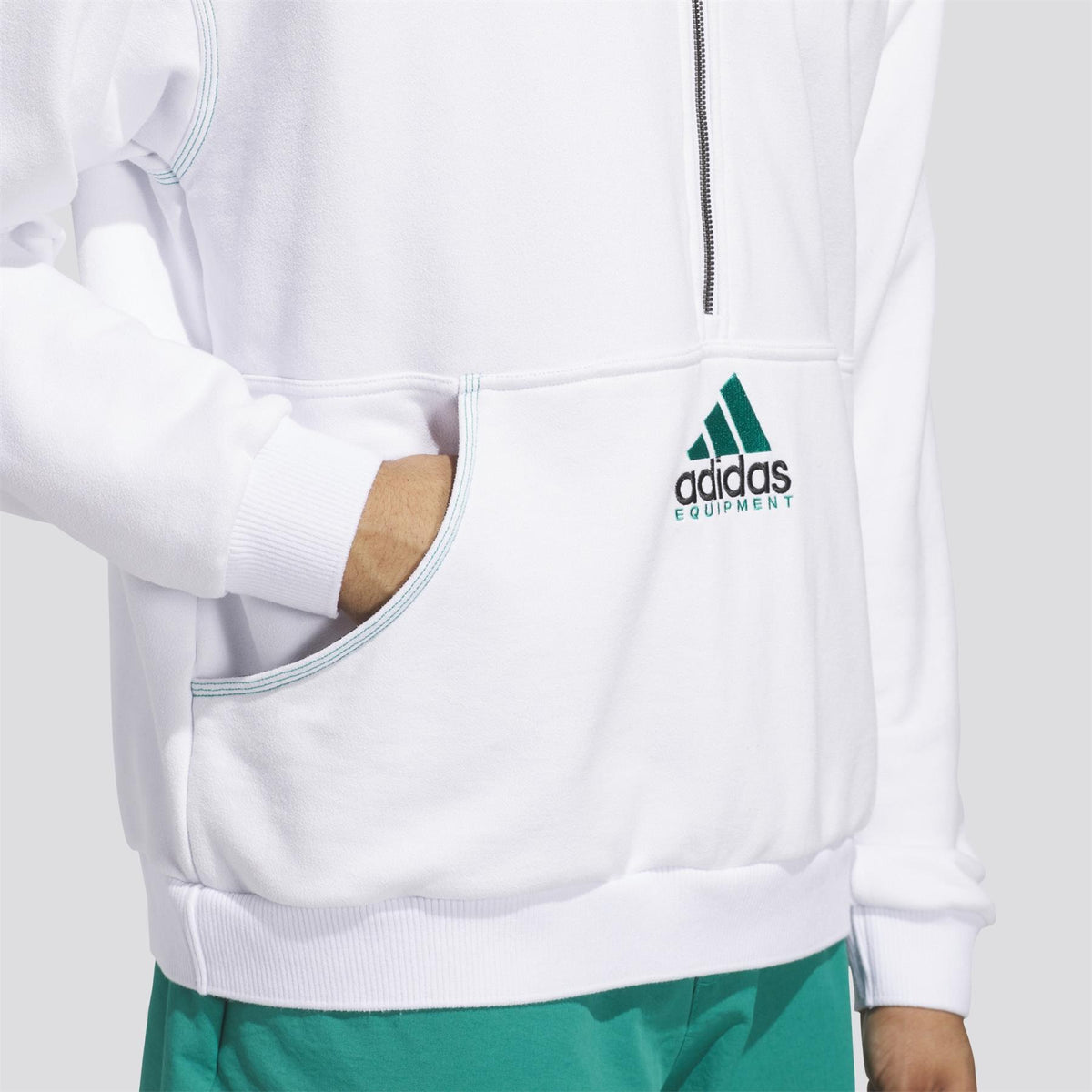 Equipment Quarter Zip Jacket White