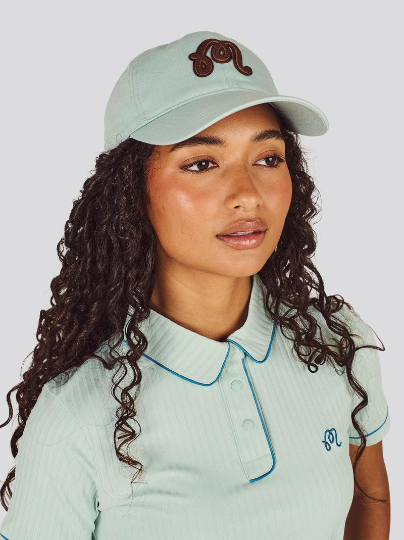 Womens Applique Dad Cap Surf Spray