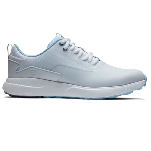 Womens Performa Spikeless Golf Shoe White/Light Blue - AW23
