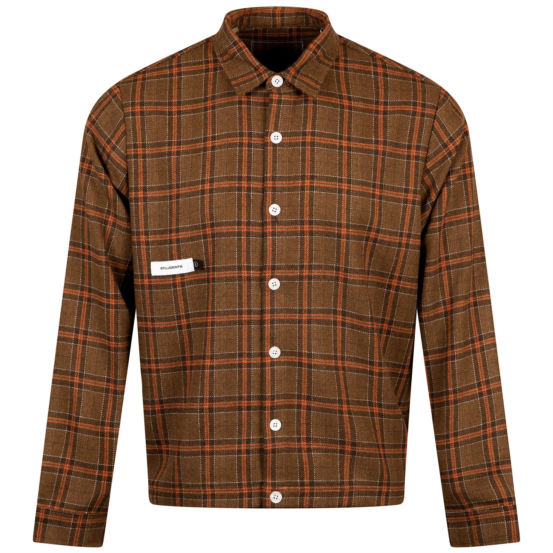Keaves Flnnel LS Shirt Brown