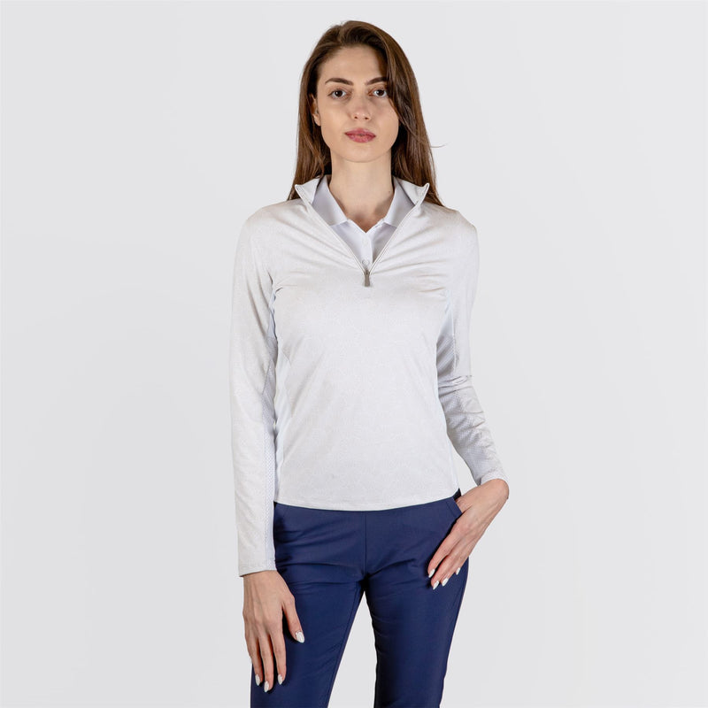Womens Sunshine Print Half Zip