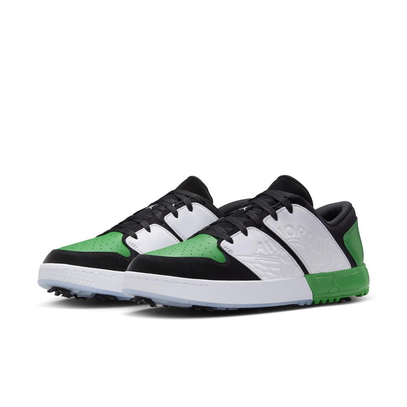 Air Jordan 1 NU Retro Golf Shoes Black/Lucky Green/White/Blue Tint