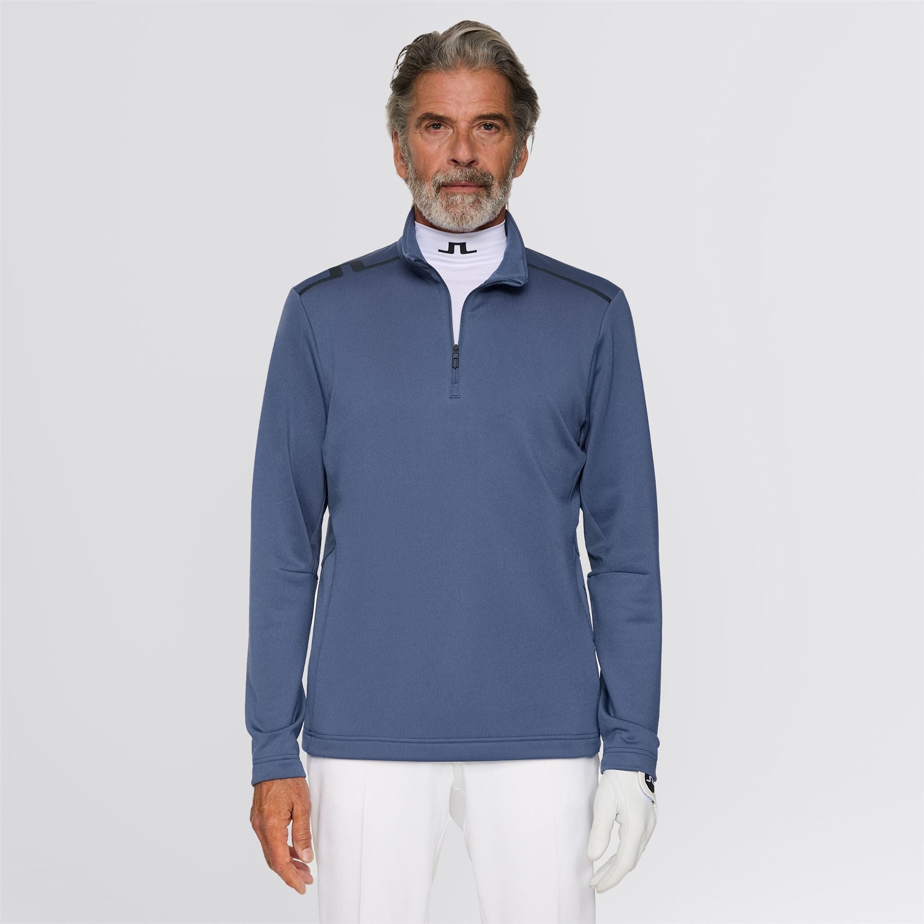 Vinnie Quarter Zip Mid Layer Vintage Indigo