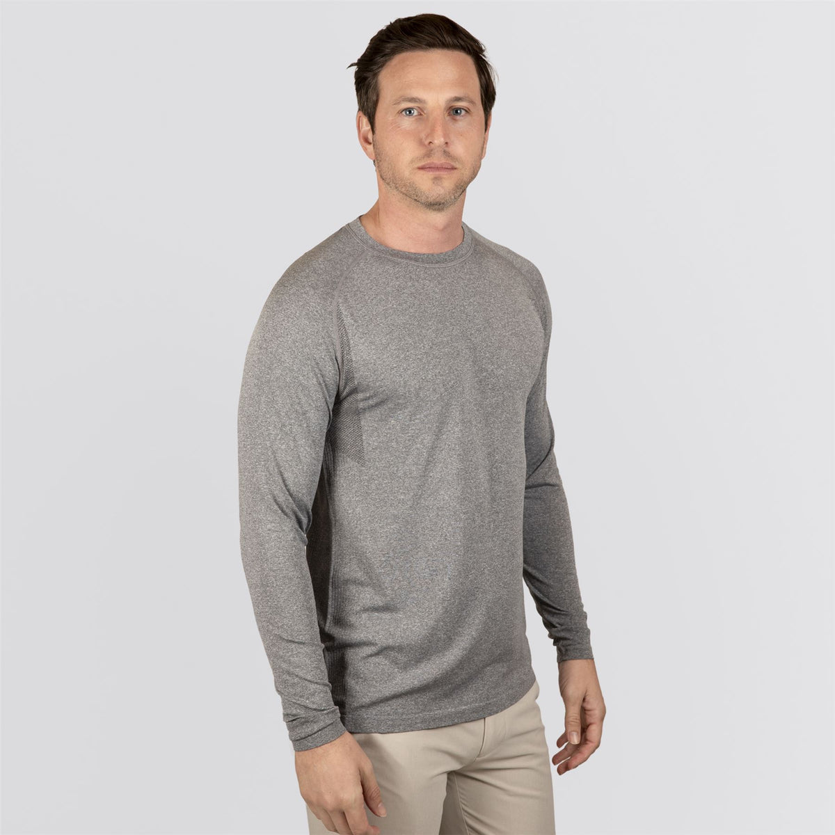 The Carr Long Sleeve T-Shirt Heathered Gray