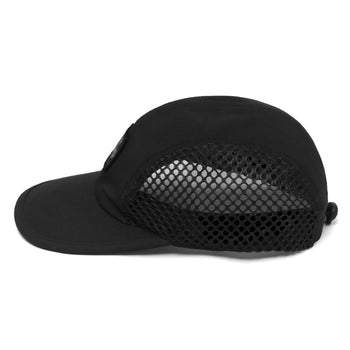 Malbon Golf Ripstop Nylon 4 Panel Cap Onyx | TRENDYGOLFUSA.COM