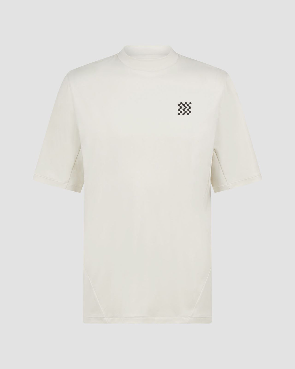 Course Mock Neck Polo Pebble