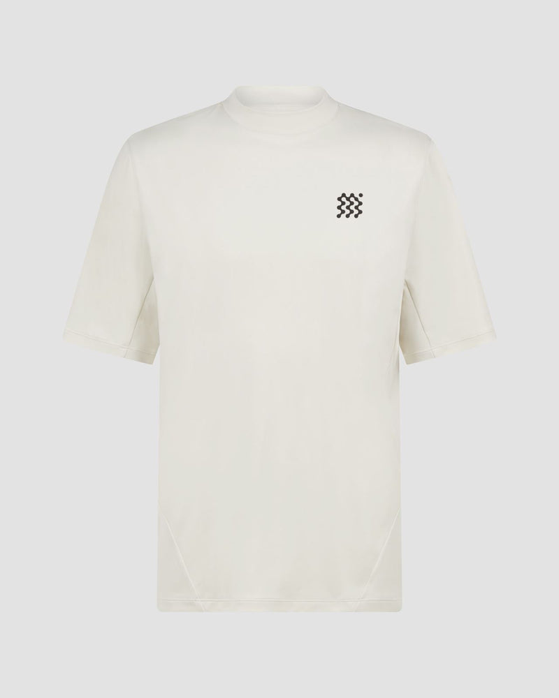 Course Mock Neck Polo Pebble